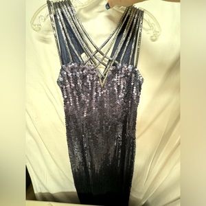 Niteline prom/evening dress sparkly long size‎ 12